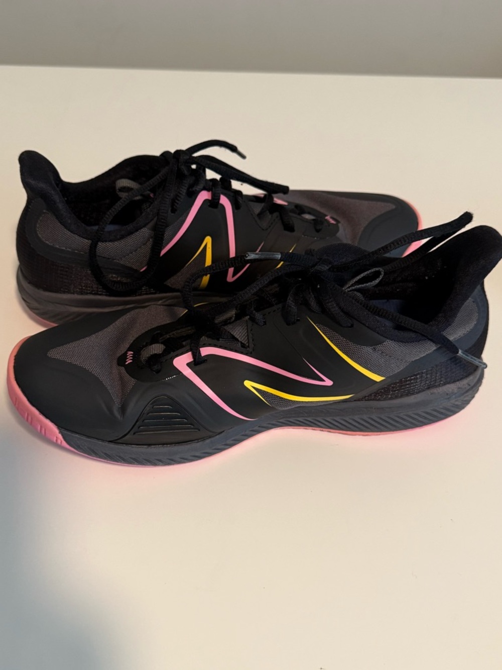 Black and Pink Athletic Sneakers - Picture 5 of 7